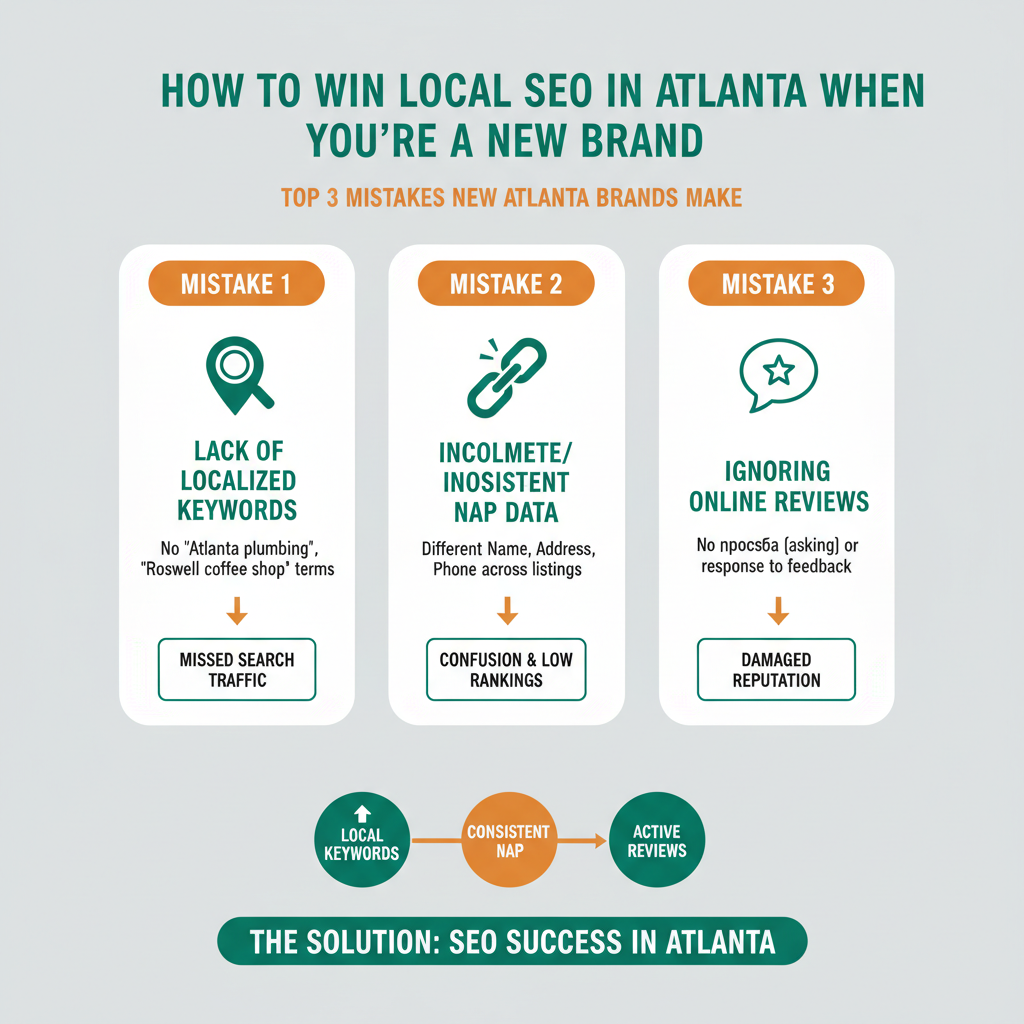 What are the top 3 mistakes new Atlanta brands make?